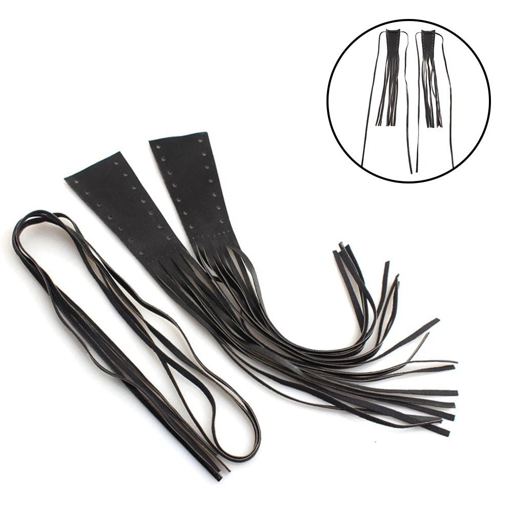 Brake Lever Cover Tassels for Motorcycles (PU Leather Finish)