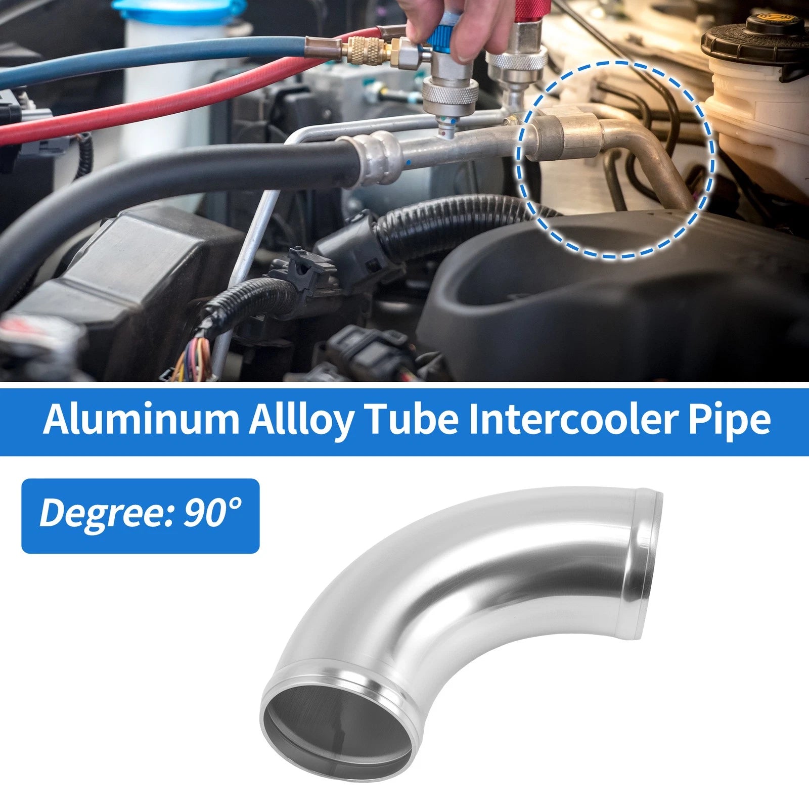 2.48" OD 90° Intercooler Pipe for