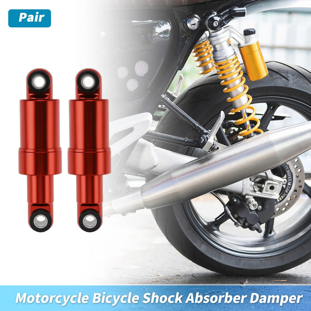 Rear Shock Absorber 110mm 750lbs for Bicycle Motorcycle (Red)