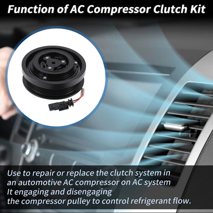 Air Conditioner AC Compressor Clutch Replacement for Chevrolet Equinox Terrain (2010–2019)