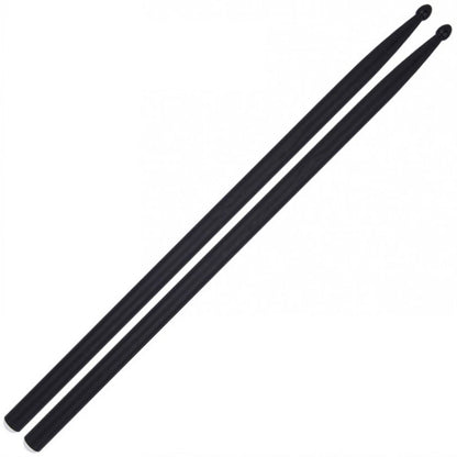 2X Drumsticks 5A Black Carbon Dia 0.565 Flexible Length 16
