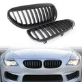 Front Bumper Upper Mesh Grille for BMW M6 E63 E64 (2006–2010) Matte Black