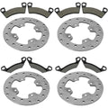 Brake Disc Rotors Front and Rear with Pads Kit for John Deere Gator (2011–2024)