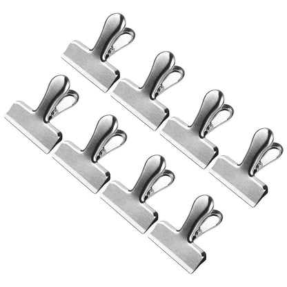 8Pcs Stainless Steel Clips for Kitchen Home Office Food Bag