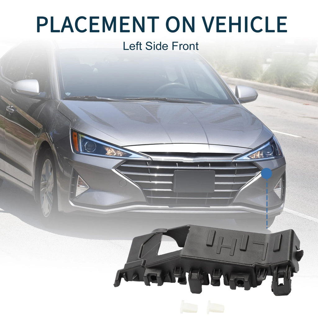 Left Front Bumper Retainer Bracket for Hyundai Tucson (2016–2021)