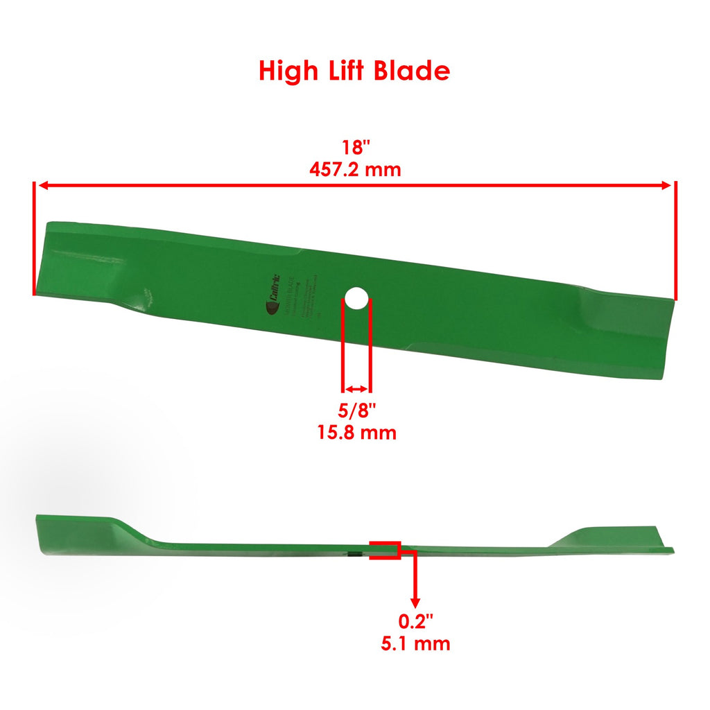 Lifter Blade Kit 52in Deck for Exmark LCT4418BV LCT5218BV (2009–2019)
