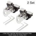 2 Set LED Light Bar Hood Clamp Mounting Brackets for Honda Odyssey (2005–2024)