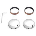 Set of 2 Front Fork Stem Upper Nut Covers for Harley Softail/Dyna (2009–2020)