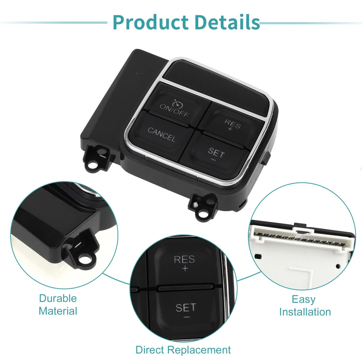 Cruise Control Switch Button for Chrysler 200 (2012) No. 56046094AD