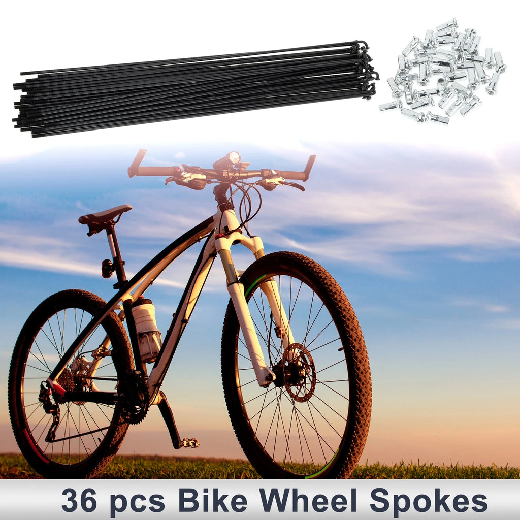 Bicycle Spokes Nipple Set 305mm Carbon Steel for Universal Use (All Years)