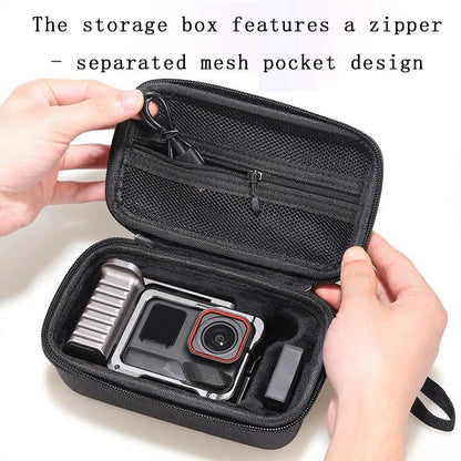 Black Polyester Pouch for Insta360 Camera (Portable Storage Bag)