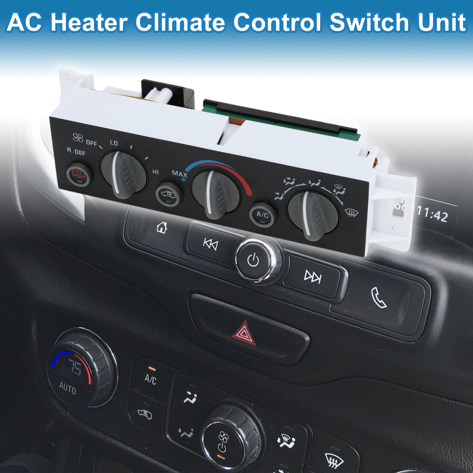 HVAC A C Heater Climate Control Panel for Cadillac Escalade (2000–2000)