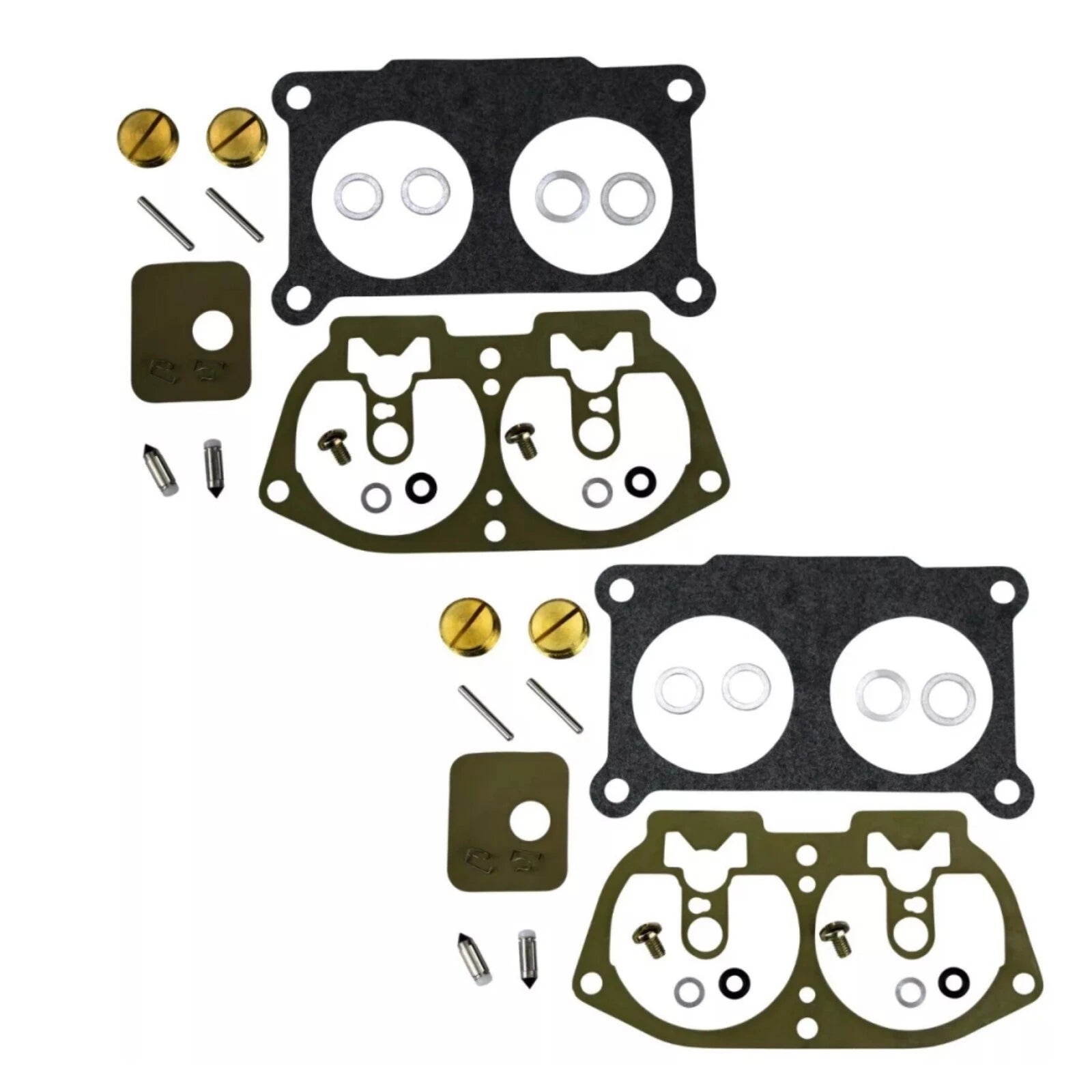 2X Carburetor Rebuild Kit for Yamaha Outboard V-6 150 175 200 225 HP (1986–1995)