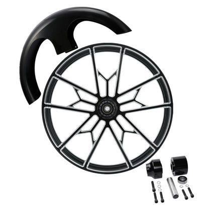 Front Wheel Rim & Fender for Harley Touring (2008–2023) 30"x3.5"