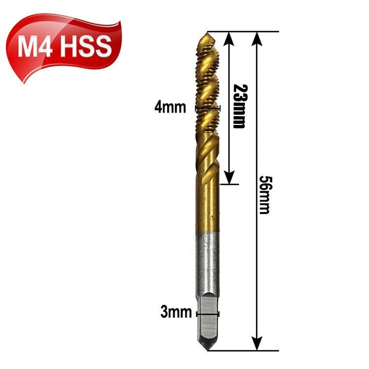 HSS Screw Tap for Metric Spiral Thread (1Pcs)