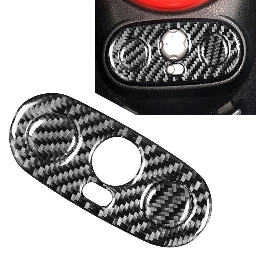Carbon Fiber Side Mirror Adjust Buttons Trim for Mini Cooper R50 R53 (2005–2006)