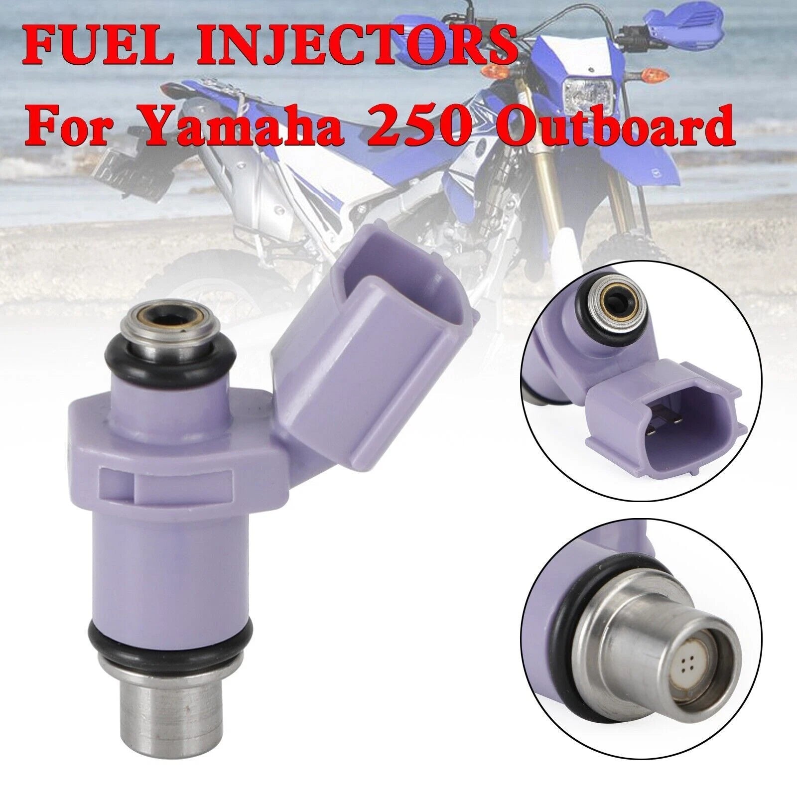 Fuel Injectors 6P2-13761-10-00 for Yamaha 250 Outboard (T9)