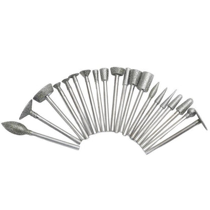 20pcs Grinding Bits Set for Carving Polishing Tools (Universal)
