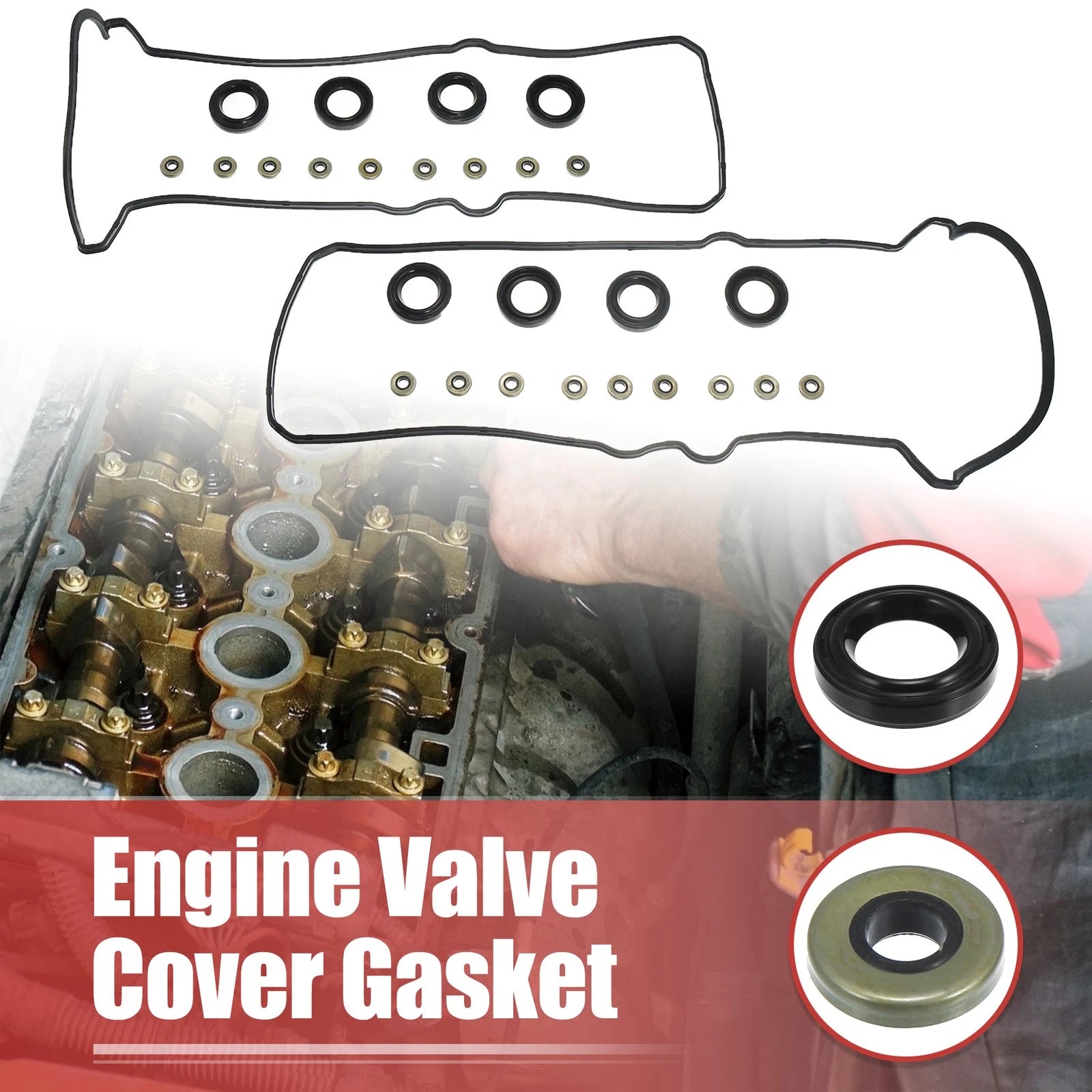 Engine Valve Cover Gasket Set for Honda Accord Odyssey Pilot (2003–2020)