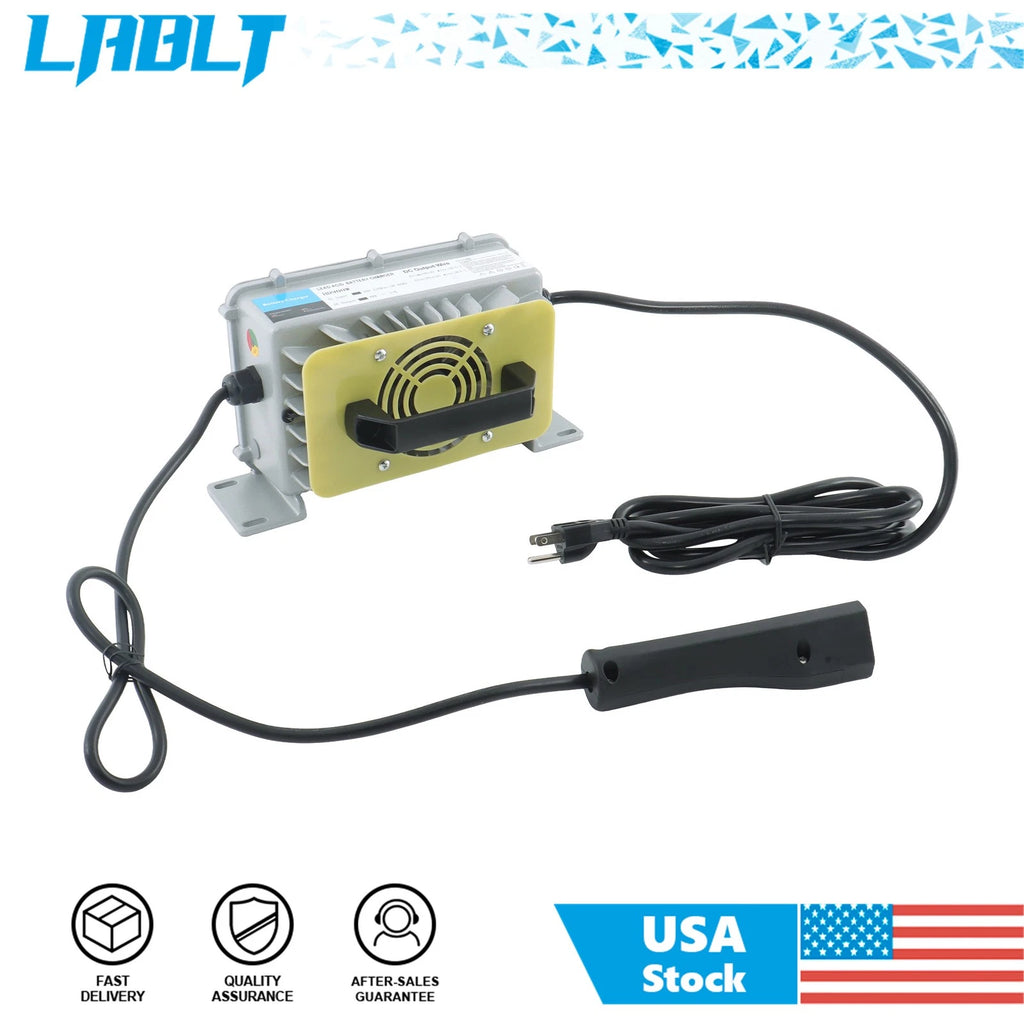 48V 18A Charger with Triangular Plug for E-ZGO TXT (IP67 Waterproof)
