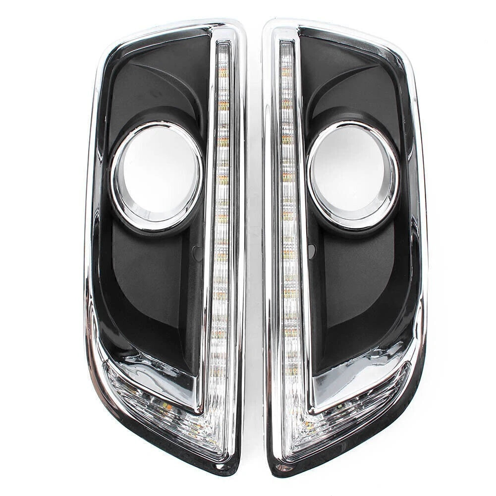 2X DRL LED Daytime Running Lights Fog Lamp for Chevy Malibu (2013–2014)