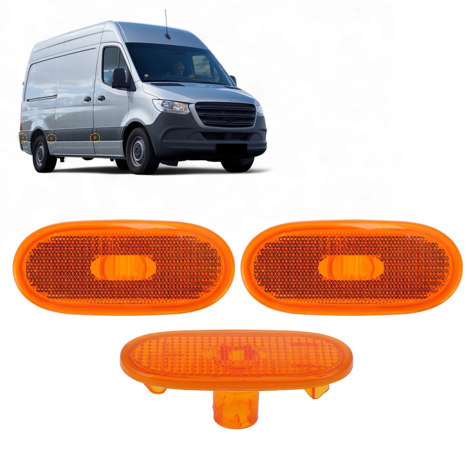 Side Marker Light Housing Replacement for Mercedes-Benz Sprinter for VW Crafter (2005–2018)