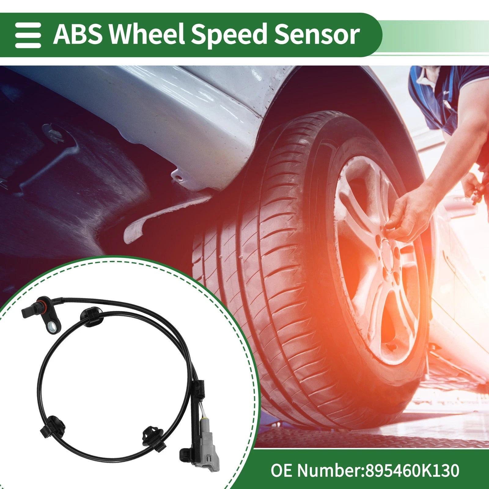 ABS Wheel Speed Sensor Rear Left Replacement for Toyota Fortuner (2005–2015)