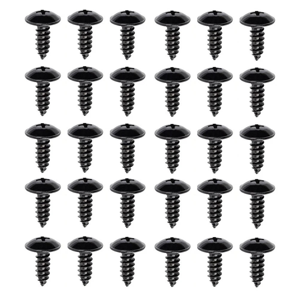 30PCS Fender Liner & Headlamp Assembly Retainer Screws for Hyundai (92155-22000)