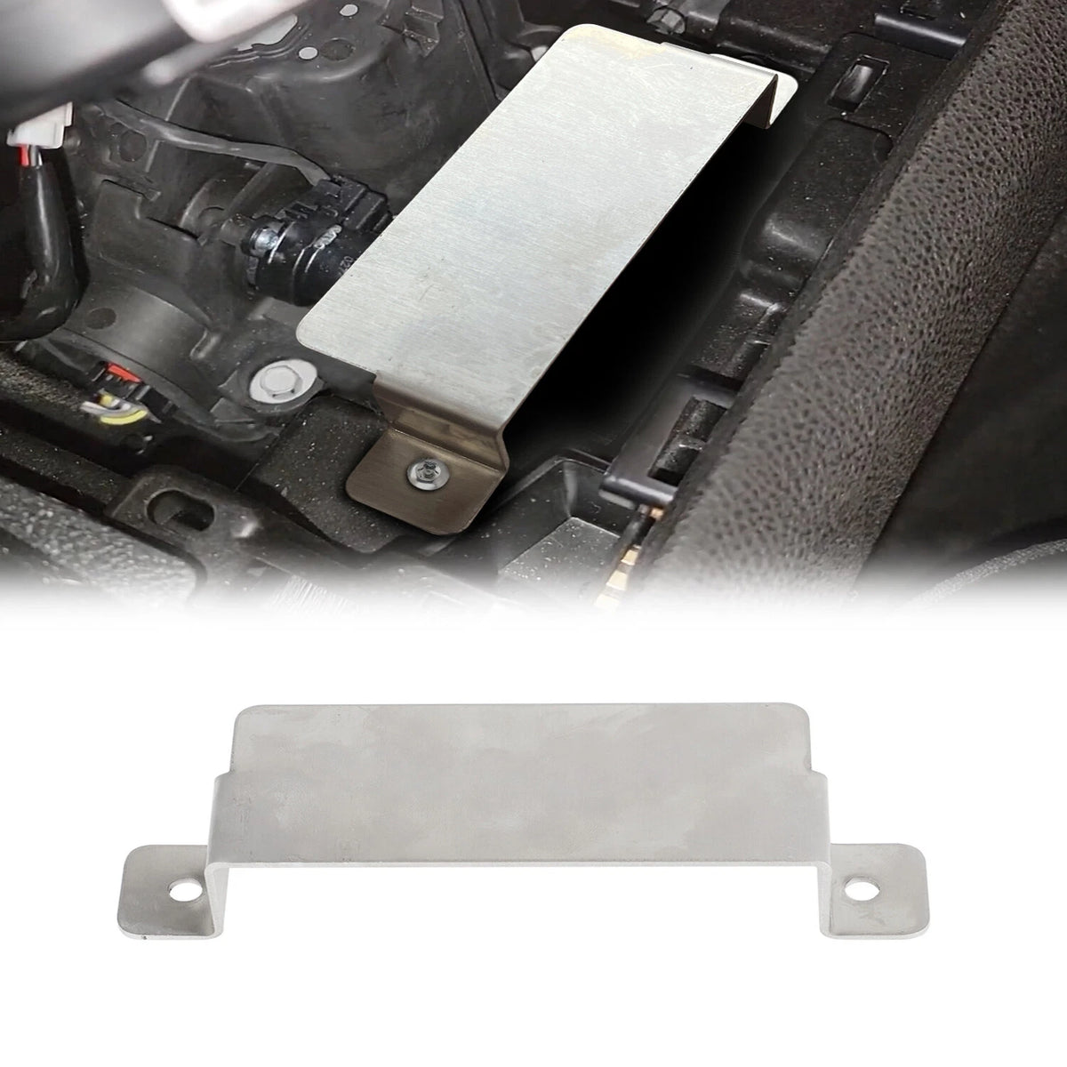 Neutral Release Strap Cover Plate for Dodge Challenger (2015–2023) Stainless Steel