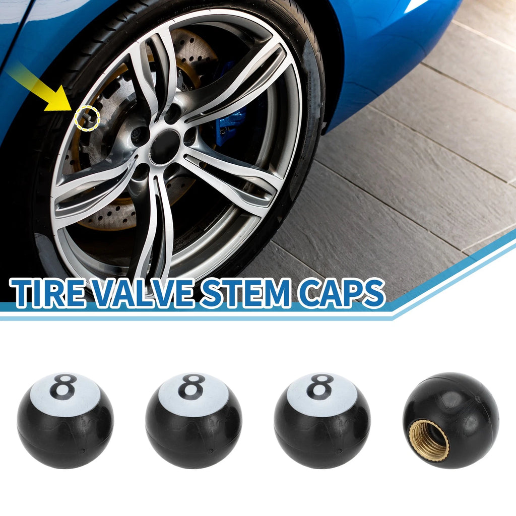 Valve Stem Caps 19x17mm Replacement for Car SUV Bike RV (4 Pack)