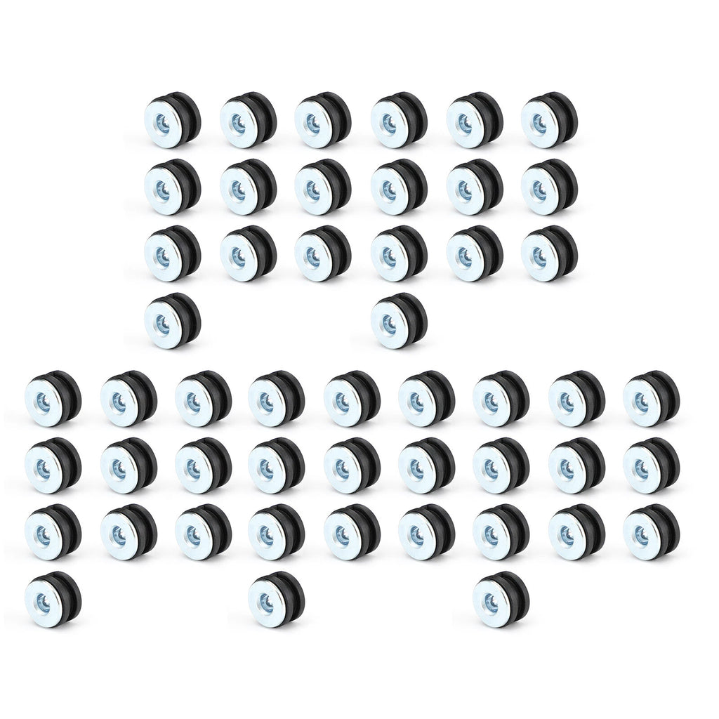 50x 6mm Universal Motorcycle Rubber Grommets Bolt Kit Replacement T9