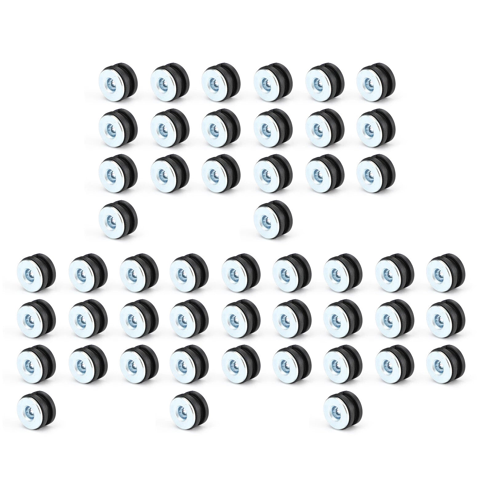 50x 6mm Universal Motorcycle Rubber Grommets Bolt Kit Replacement T9