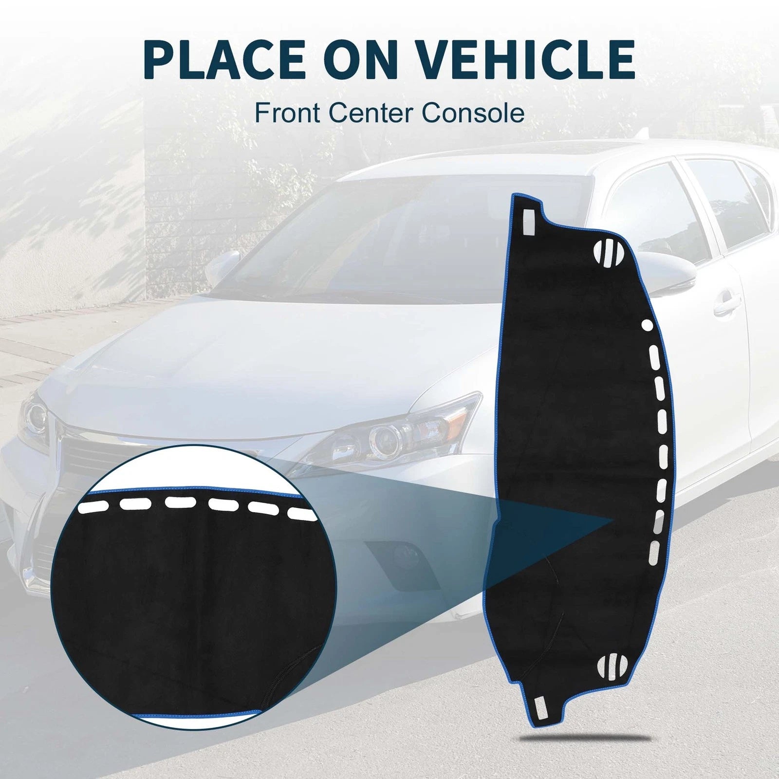 Dashboard Dash Cover Mat Replacement for Lexus CT 200H (2011–2017) Sun Pad
