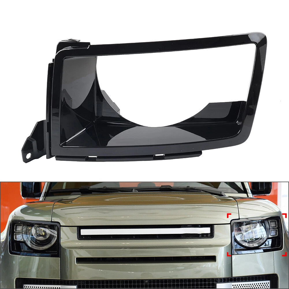 Left Front Bumper Headlight Bezel Cover for Land Rover Defender (2020–2023)