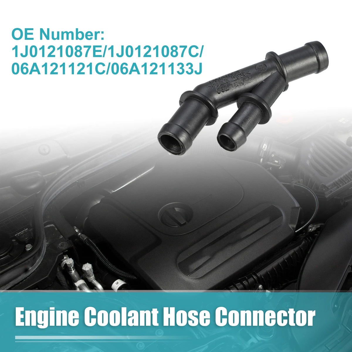 Engine Coolant Hose Connector No. 1J0121087E/1J0121087C for VW Golf (2000–2006)