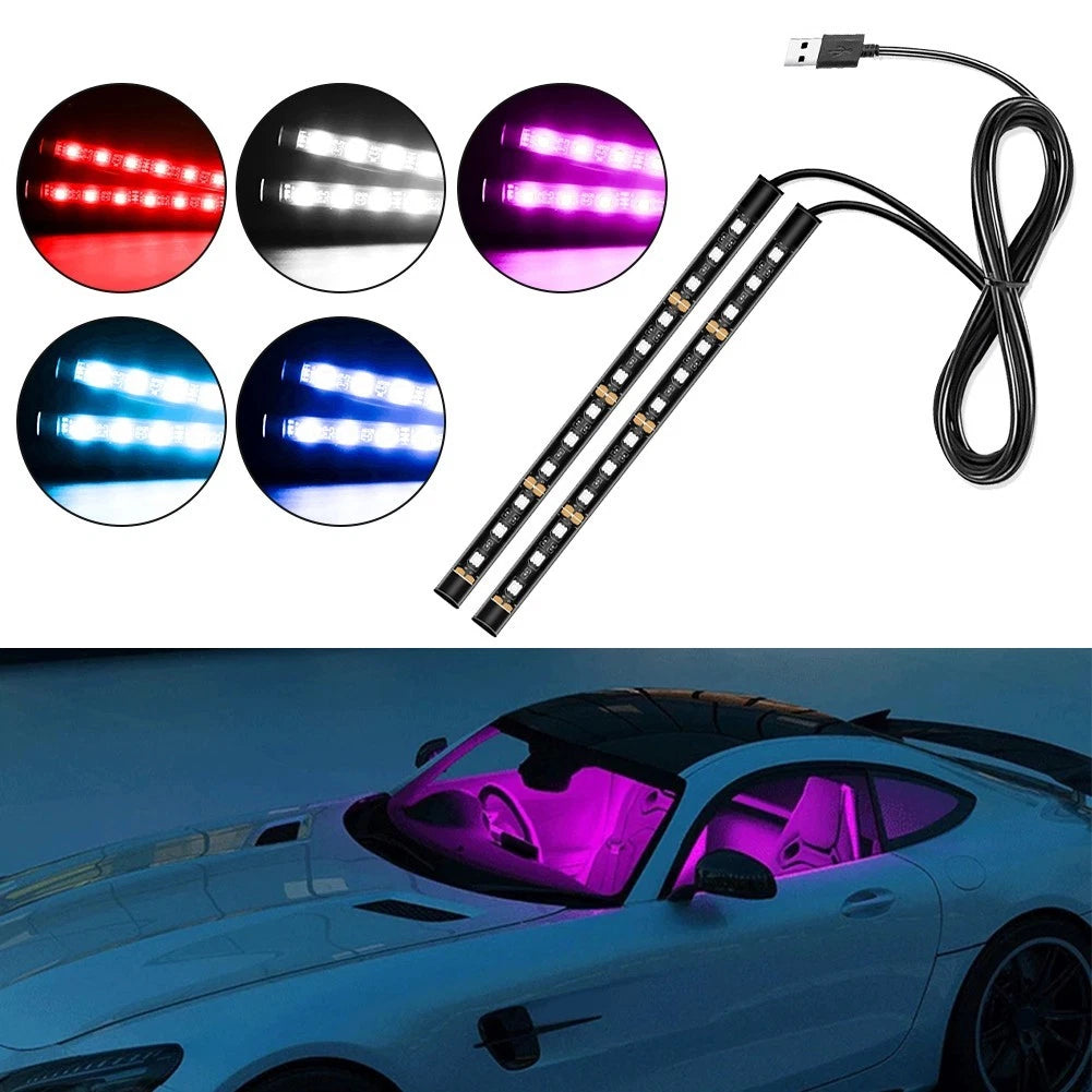 2X LED Foot Light Strip for Universal Vehicles (12V)