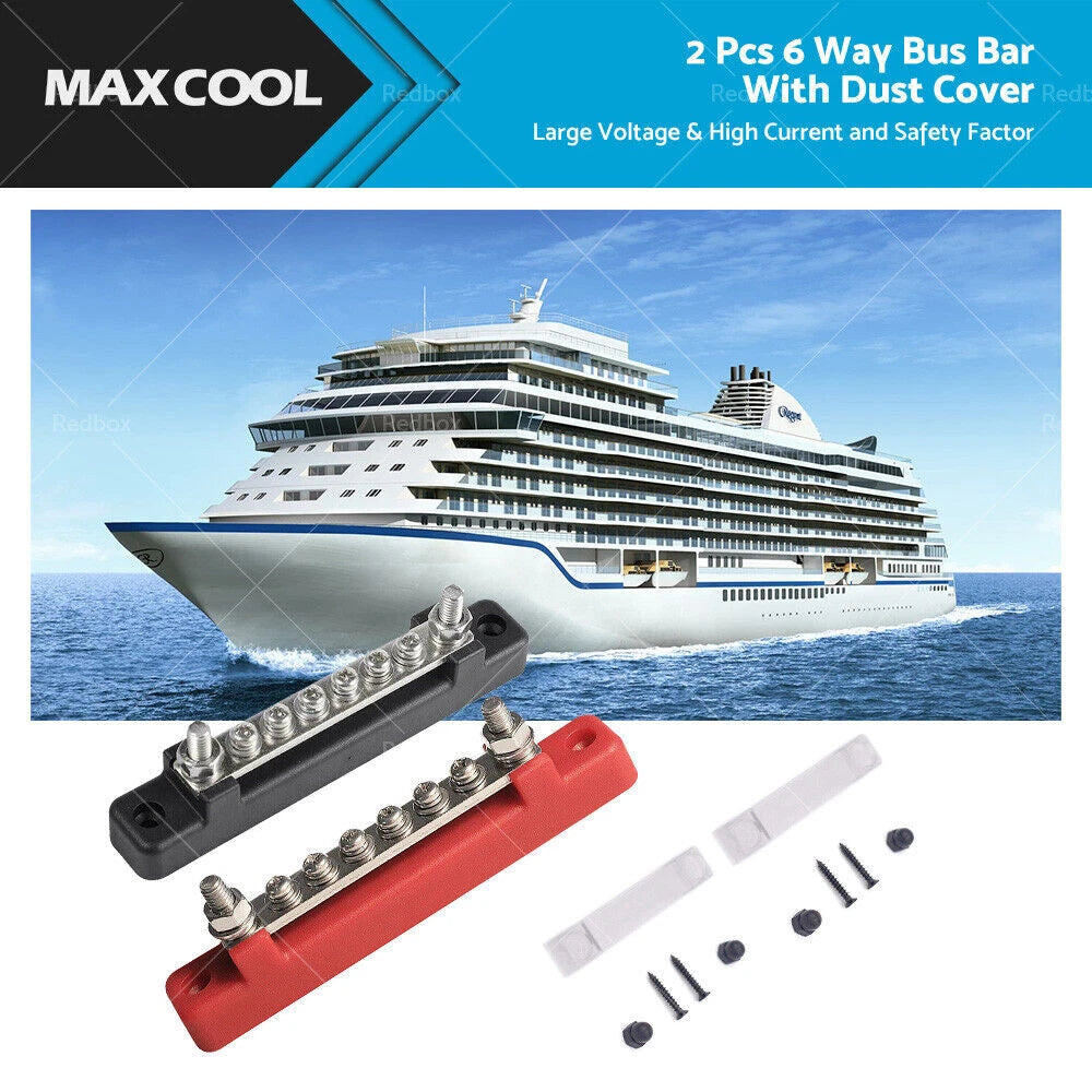 6 Way Power Distribution Terminal Block for Auto (12V 150A)