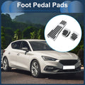 3 Pcs Foot Accelerator Pedal Covers for Mazda 3 (2020) Silver Tone