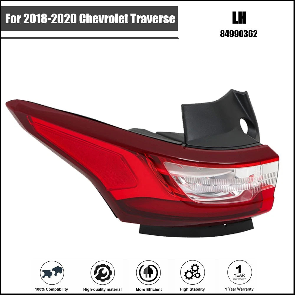 LED Tail Light Assembly for Chevrolet Traverse (2018–2020) Left Driver Side