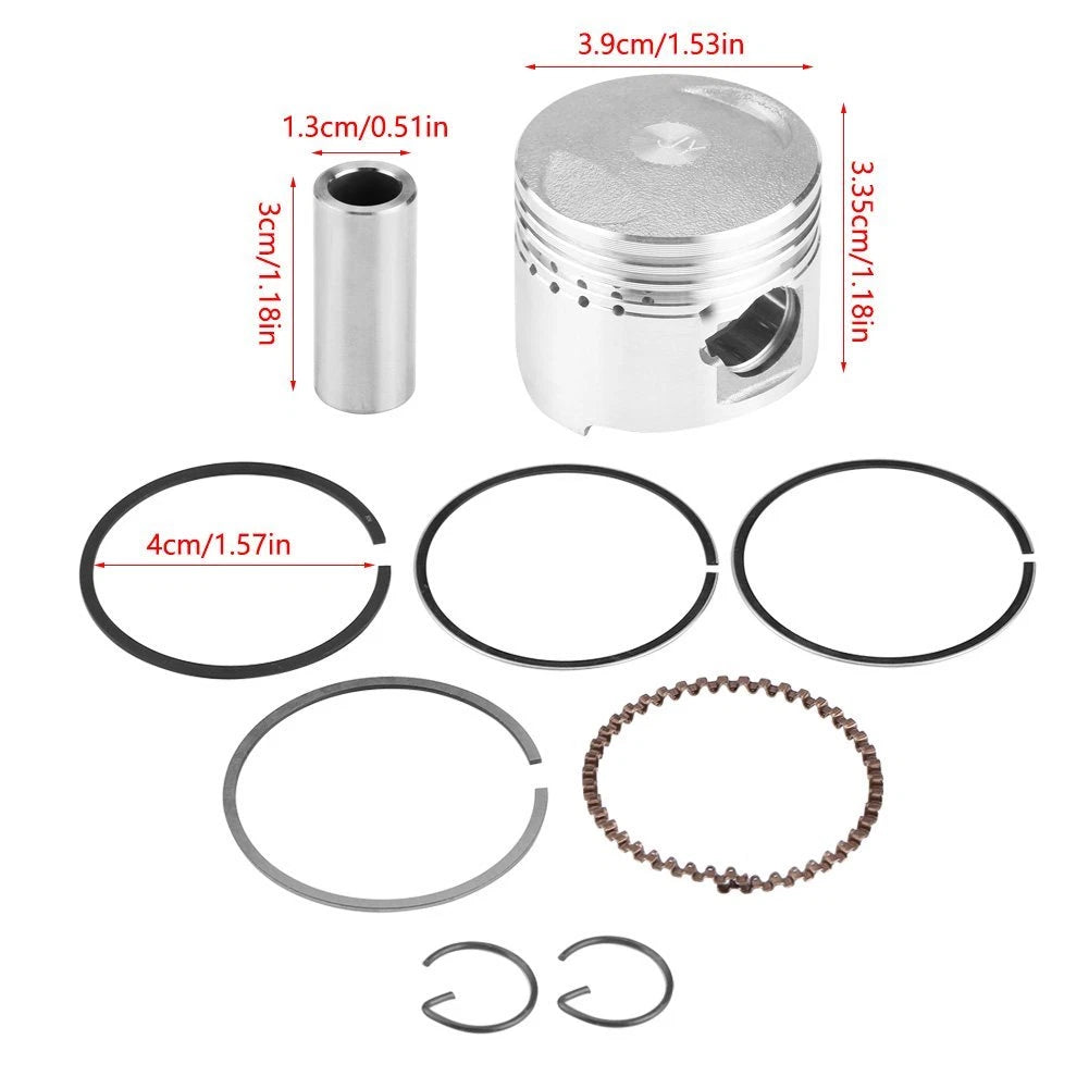 Piston & Ring Set 39mm for Kazuma CRF50 GY6 (50cc)