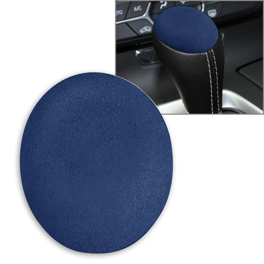 Suede Gear Shift Knob Cover Trim for Chevrolet Corvette C7 (2014–2019) Blue