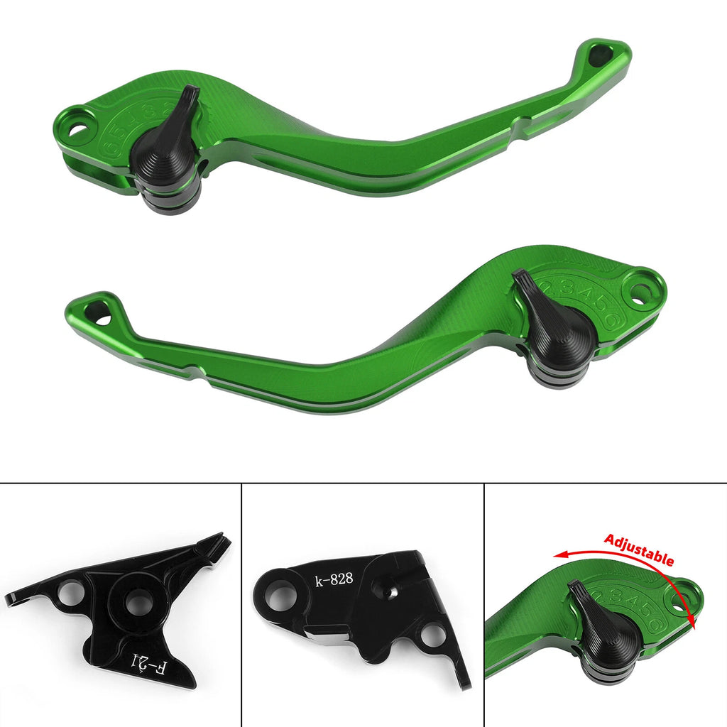 CNC Short Clutch Brake Lever for Kawasaki Z750 (2007–2012), Z800 (2013–2016) T9