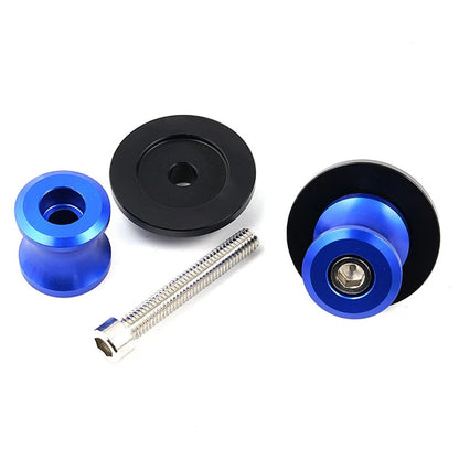 Swingarm Spools for Yamaha YZF R1 R3 R6 (M6, Blue)