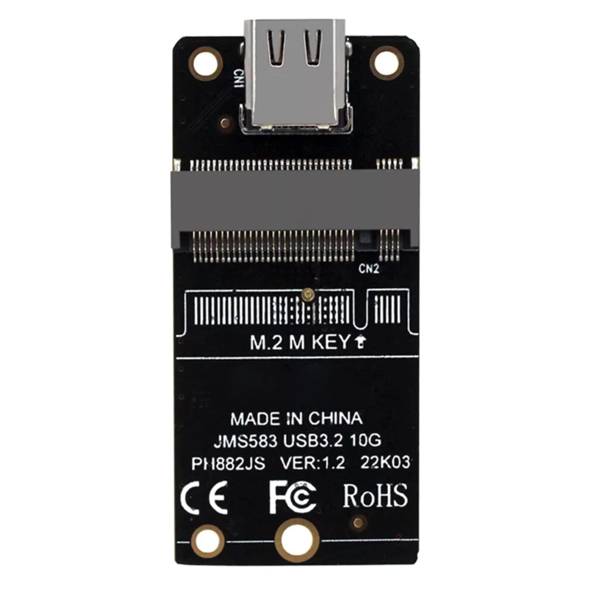 M.2 to Type-C 10Gbps HDD Enclosure Adapter for 2230 2242 2260 2280 SSD