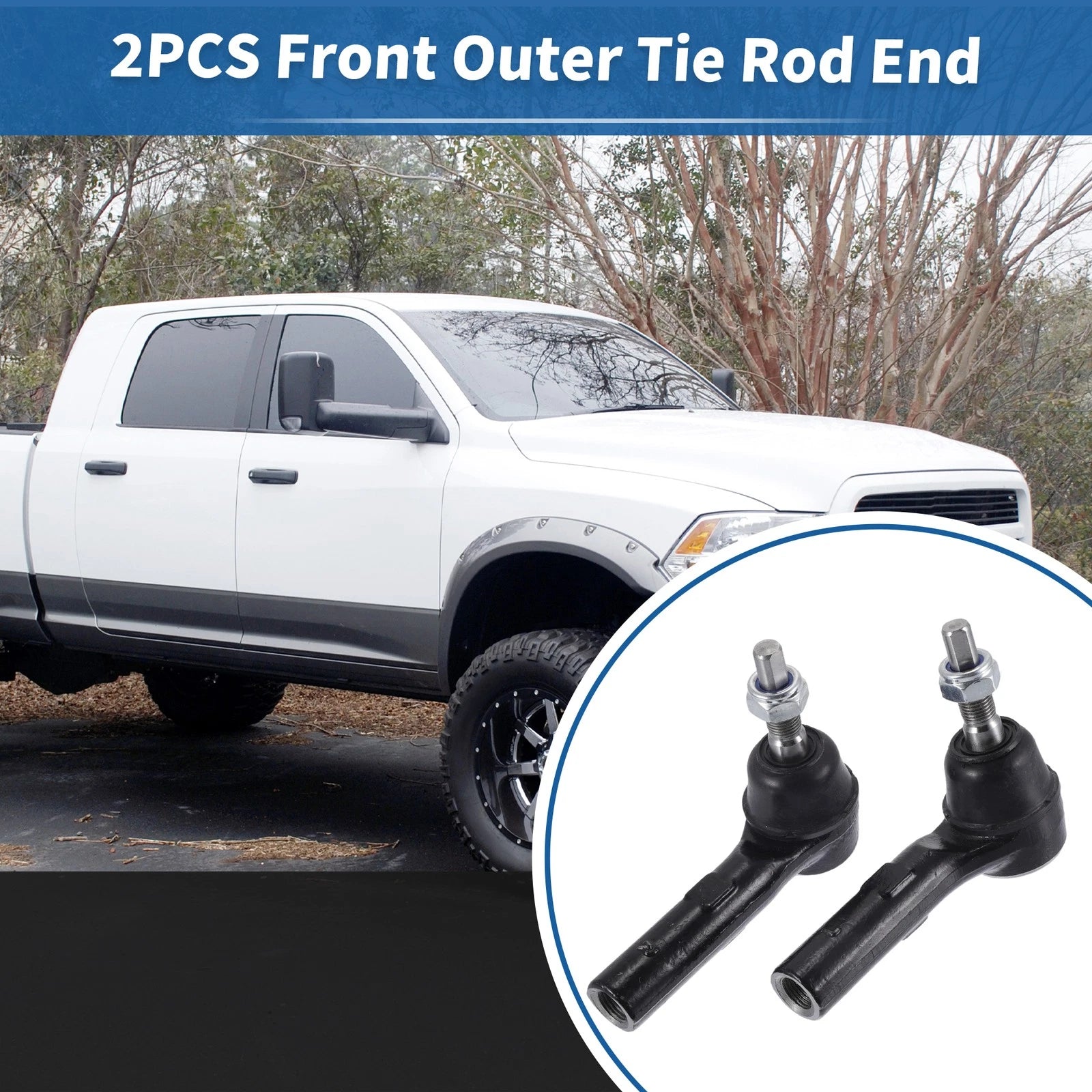 Front Outer Tie Rod End Links 2pcs for Dodge Dakota (2000–2004)