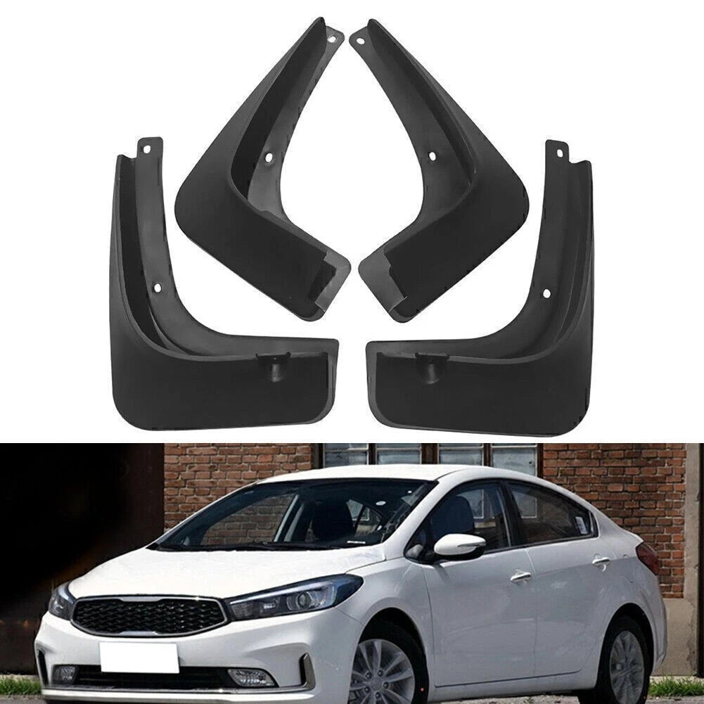Mud Flaps Splash Guards for Kia Forte Cerato Sedan (2017–2018) Black