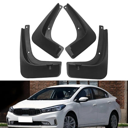 Mud Flaps Splash Guards for Kia Forte Cerato Sedan (2017–2018) Black