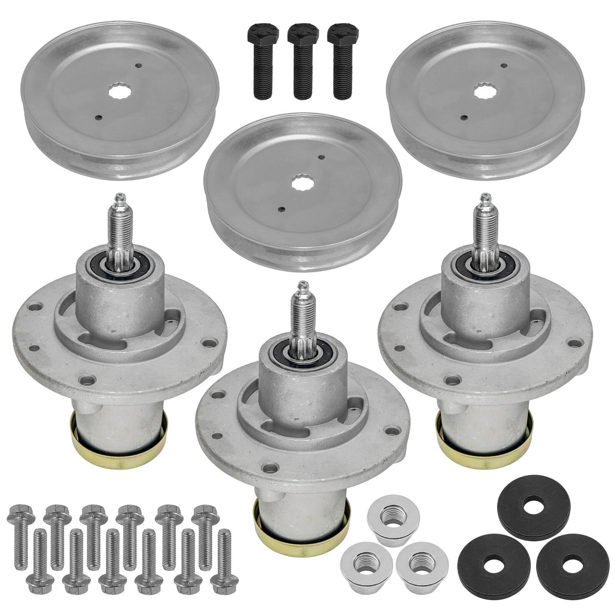 Spindle and Pulley Replacement for Husqvarna Dixon 48 52 inch (1998–2015)