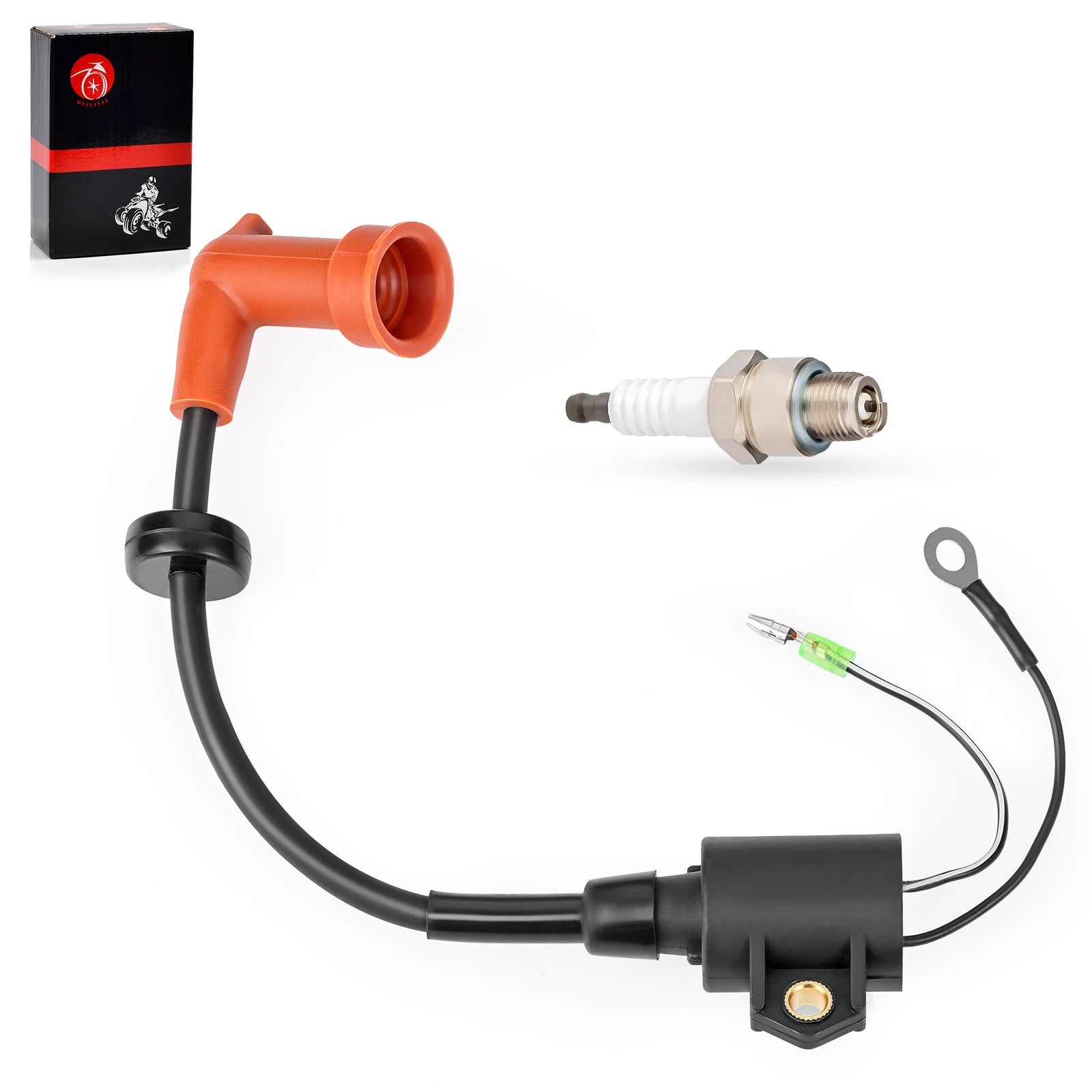 Ignition Coil Assembly for Yamaha Outboard 2-Stroke 9.9-250 HP (63V-85570-00-00)