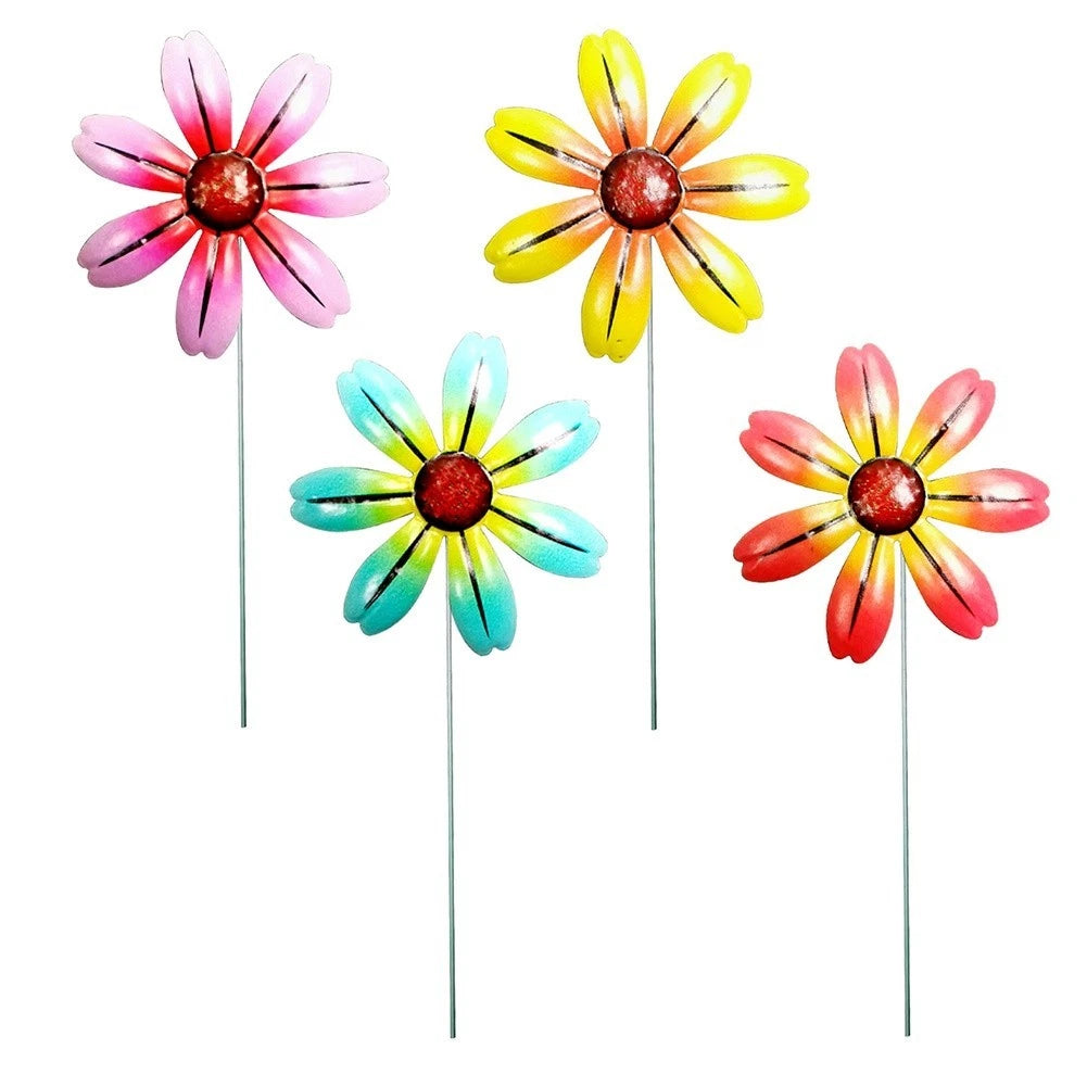 Iron Flower Stakes for Garden Displays (1 Piece)